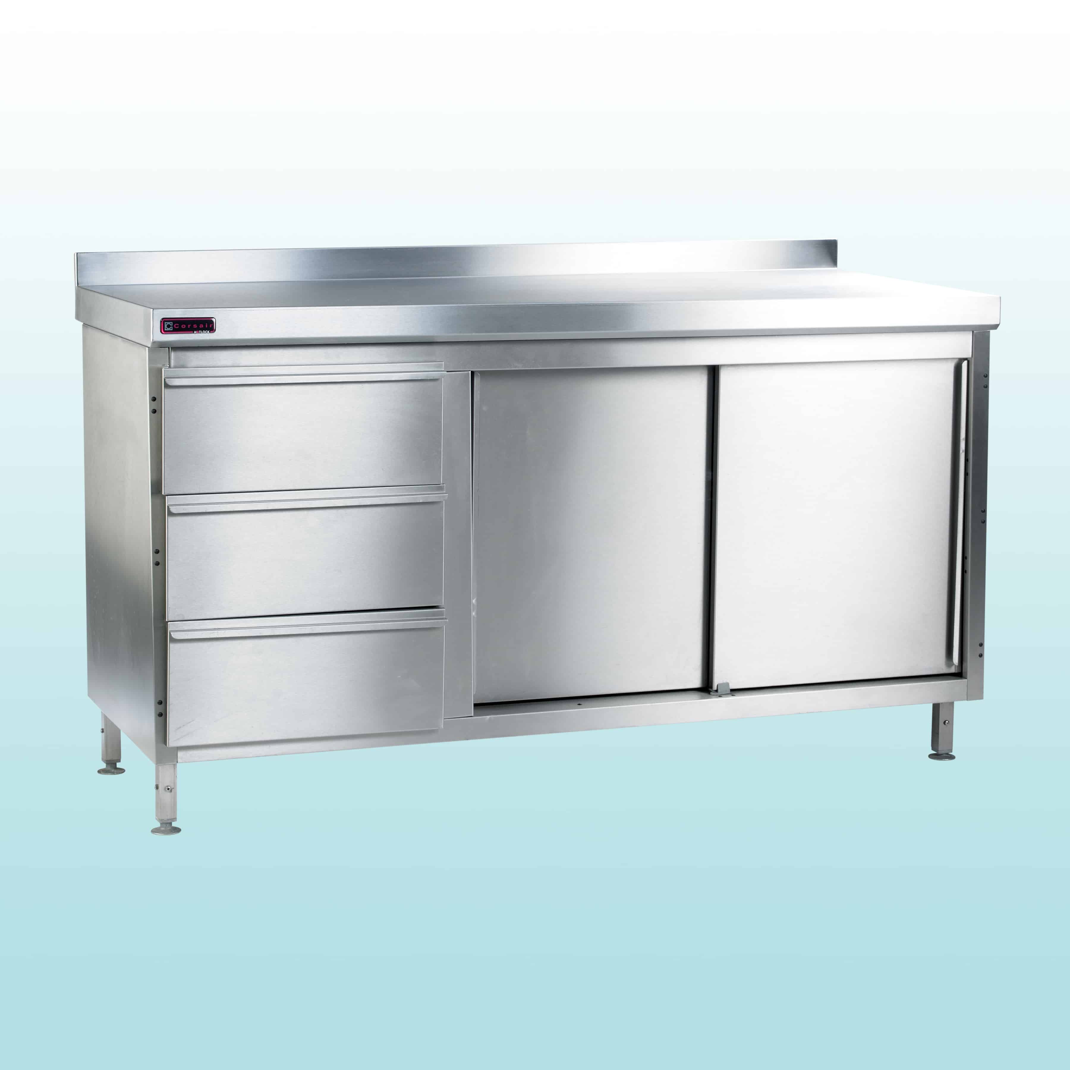 stainless steel floor cupboard